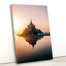 Tela Canvas Paisagem Monte Saint-Michel 55x80 Vertical 1 - Crie Life
