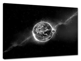 Tela Canvas Paisagem Planeta Terra visto do Espaço 120x80 Horizontal 1 - Crie Life