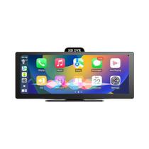 Tela Carplay 4K De 10/11,26 Polegadas Com Câmera Traseira De Lente Dupla 1080P, DVR Automotivo Com