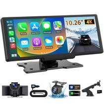 Tela CarPlay ELECROW 10,26" Câmera Veicular 4K Sem Fio