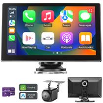Tela CarPlay Jzones 9" sem fio 4K frontal e 1080p traseira Tela CarPlay Jzones 9" sem fio 4K frontal e 1080p traseira