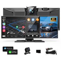 Tela CarPlay Kuayvan 11,5" com Câmera de Ré 4K, GPS e Conexão Sem Fio