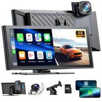 Tela Carplay LAMTTO Wireless com câmera de painel 4K de 9,26" para carro