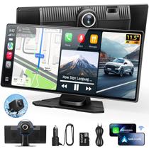 Tela CarPlay Younvaxa 11,5" Wireless 4K com Câmera de Ré e GPS