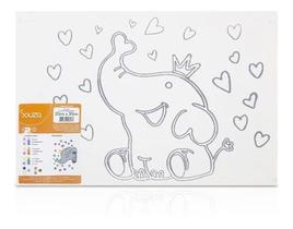 Tela Chassis Sp. Pinus Riscada 20x30 Elefante Souza & Cia