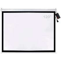 Tela Csr 120'' Elétrica 220v Com Controle Remoto