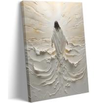 Tela de arte de parede Abstract Jesus Walking on Water 20x25cm Tela de arte de parede Abstract Jesus Walking on Water 20x25cm