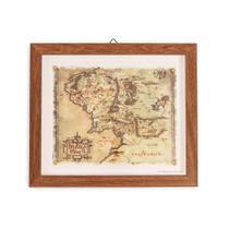 Tela de arte de parede O Senhor dos Anéis Mapa da Terra Média 35x30cm