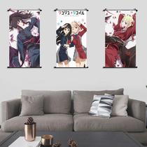 Tela de arte de parede Scroll Lycoris Recoil Anime 40x60cm x3 Tela de arte de parede Scroll Lycoris Recoil Anime 40x60cm x3
