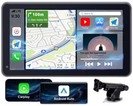 Tela de carro portátil Carplay Android Auto de 7 polegadas para Apple