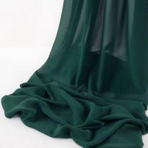 Tela de chifón MLMW 5 yardas de 152 cm de ancho verde esmeralda