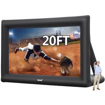 Tela de cinema inflável gigante de 6 m ao ar livre com ventilador de ar