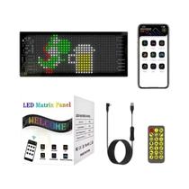 Tela De Exibição De Painel De Pixel De Matriz De LED RGB Flexível 2 Em 1 Bluetooth Com Texto De