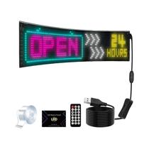 Tela De Exibição De Painel De Pixel De Matriz De LED RGB Flexível 2 Em 1 Bluetooth Com Texto De