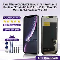 Tela De Exibição OLED LCD Para iPhone Digitizer Para X XR XS MAX 11 11 pro 12 pro 12 Mini 13 14 pro