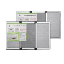 Tela de janela FLYZZZ deslizante ajustável 50 cm A x 70-132 cm W