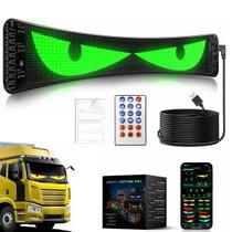 Tela De Led Flexível Display P/carro Caminhão 60x12cm Preto