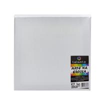 Tela de Pintura Talento Chassis Simples Escolar 20x20 Kit C/ 3 Unidades