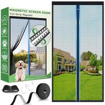 Tela de porta HOFUDON Magnetic Full Mesh 96x213 cm preta Tela de porta HOFUDON Magnetic Full Mesh 96x213 cm preta