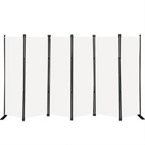 Tela de privacidade dobrável MAYOLIAH 6 painéis com 2,7 m de largura e 1,8 m de altura