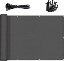 Tela de privacidade para varanda SUNNY GUARD cinza escuro 80x150cm Tela de privacidade para varanda SUNNY GUARD cinza escuro 80x150cm