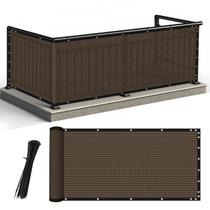 Tela de privacidade SEKKVY 183 x 1524 cm, bloqueio de 90%, marrom Tela de privacidade SEKKVY 183 x 1524 cm, bloqueio de 90%, marrom