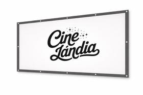 Tela de Projeção para Datashow com Ilhós Dobrável Fácil de Instalar para Cinema em Casa e Apresentações 70 Polegadas Tela de Projeção para Datashow com Ilhós Dobrável Fácil de Instalar para Cinema em Casa e Apresentações 70 Polegadas