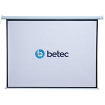 Tela de Projeção Retrátil Elétrica 100 Polegadas 2.03x1.52m Controle Remoto Betec BT4565 Automação - Betec Brasil