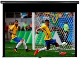 Tela de Projeção Retrátil Prime Tahiti 16:9 WScreen 84 Polegadas 1,86 m x 1,05 m TTRP-007 LARGURA TOTAL 2,13