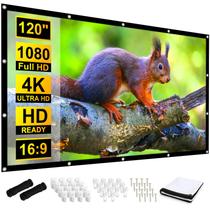 Tela de projetor Frocopo de 120 polegadas 16:9 dobrável anti-rugas