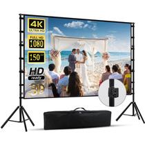 Tela de Projetor HUANYINGBJB 150 Polegadas 16:9 4K HD com Suporte