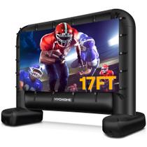 Tela de projetor inflável VIVOHOME 17 pés com bolsa de transporte