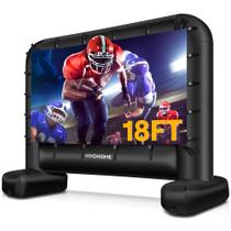 Tela de projetor inflável VIVOHOME 18 pés com bolsa de transporte