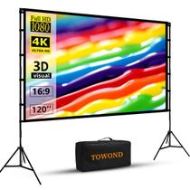 Tela de Projetor Towond 120" 16:9 4K HD - Uso Interno e Externo