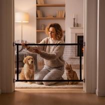 Tela de Proteção para Cães e Gatos 1,5x1,5m Rede Transparente Resistente UV Segurança Varanda Janela