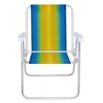 Tela De Reposição P/Cadeira Alta Mor Azul e Amarelo 2200