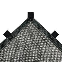 Tela de Sombreamento 70 Preto Para Jardins E Hortas 2x1 Acabamento