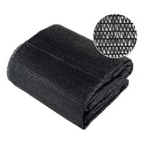 Tela De Sombreamento Polietileno Preta 70% 1,5x50m Anti UV Multifuncional