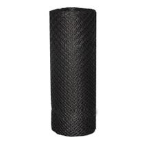 Tela de Viveiro Plástica No5 Leve para Proteção Preto Tecelagem Roma 100CM X 5000CM