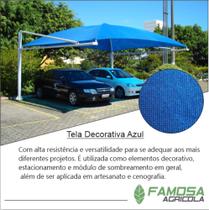 Tela decorativa azul multiuso na medida de 6X20