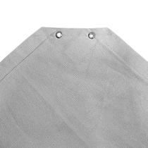 Tela Decorativa Sombrite Prata Com Bainha E Ilhós 4x3m + Kit de Instalação