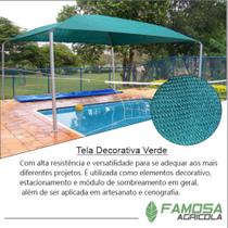 Tela decorativa verde 86% medida de 4X10 Tela decorativa verde 86% medida de 4X10