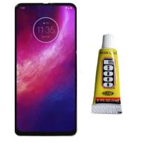 Tela Display Frontal Touch Para Moto One Hyper + Cola 3Ml