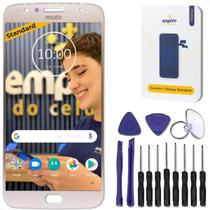 Tela Display LCD Compatível Moto G5S Plus Dourado Empório