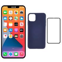 Tela Display Lcd Touch Para Iphone 12 e 12 Pro Oled + Capa Capinha + Película 9d