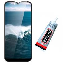 Tela Display Lcd Touch Para Moto E6i Preto + Cola