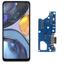 Tela Display Lcd Touch Para Moto G22 + Placa De Carga