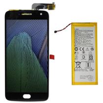 Tela Display Lcd Touch Para Moto G5 Plus + Bateria Hg40