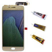 Tela Display Lcd Touch Para Moto G5 Plus D + Cola 110ml