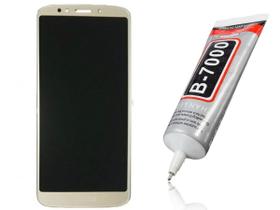 Tela Display Lcd Touch Para Moto G6 Play D + Cola 100ml